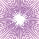 紫色のグラデーション集中線・効果線