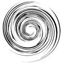 グルグルまわるスパイラル効果線イラスト