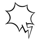 大きい声っぽい吹き出しイラスト